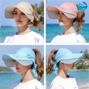 여성 여름 선캡 운동 등산 해변 여행 챙넓은 창 모자