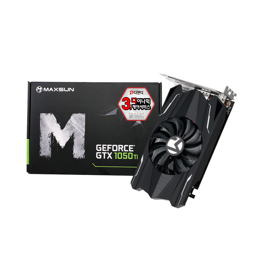 MAXSUN ������ GTX1050 Ti Ʈ�������� D5 4GB ��ص���