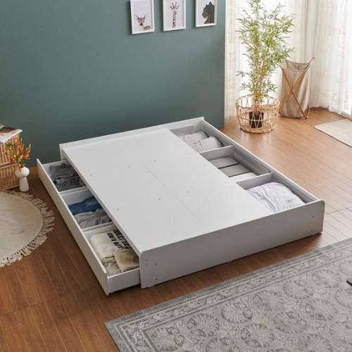 라자가구 에코 무헤드 리노서랍 침대 SS (매트별도)_이미지