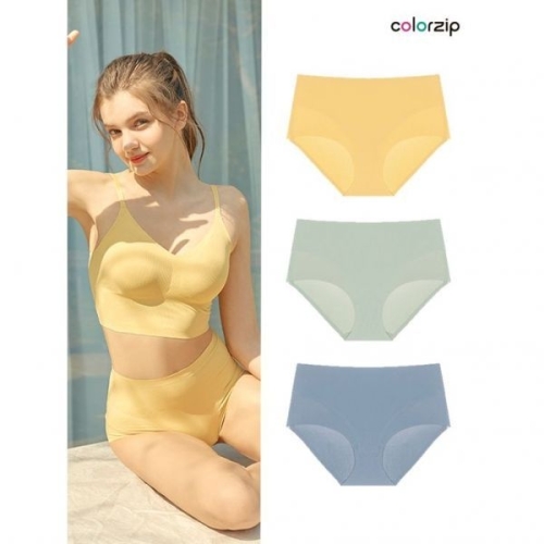 원더브라 하이웨이스트 골지 프리컷 팬티 3종 SET 695194