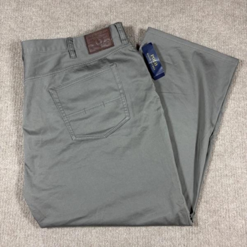 폴로 14605010 폴로 그레이 스트레치 클래식 핏 빅 치노 팬츠 남성 사이즈 46BX28 새상품 있음 여우_이미지
