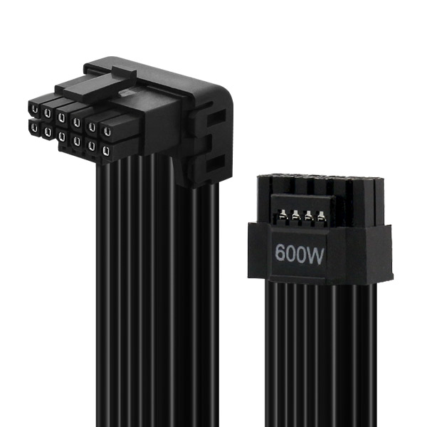 AONE 시그니처 12V2x6 PCIe 5.1 모듈러 케이블 (블랙, 0.7m)