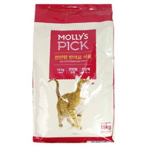 몰리스 픽 전연령 반려묘 사료 15kg (1개)_이미지