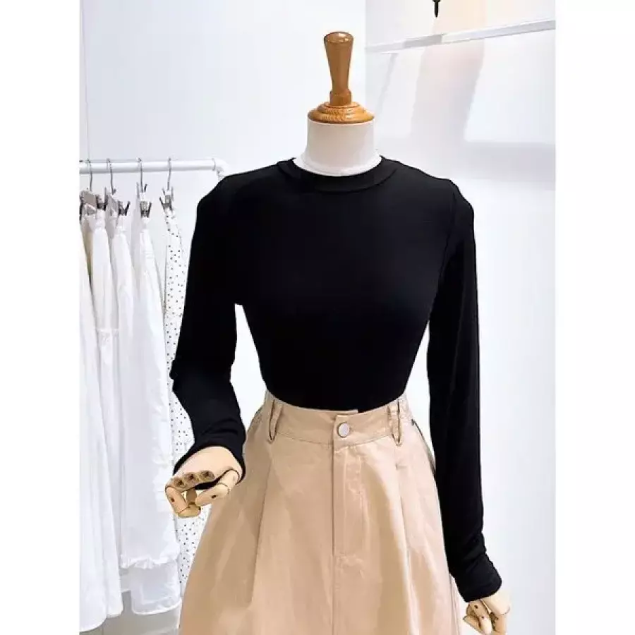 레코브 라운드 베이직 긴팔티셔츠 LC41F9LT023A