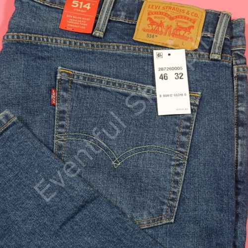 리바이스 리바이스바디웨어 514 스트레이트핏 빅앤톨 청바지 사이즈 46 2356456 단일사이즈