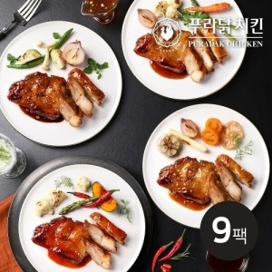 푸라닭 닭다리살 스테이크 130g 4종 혼합 9팩_이미지