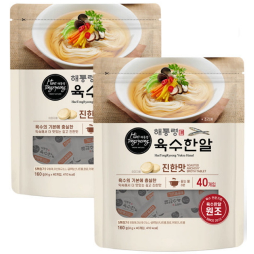 해통령 육수한알 진한맛 160g (4g x 40개입) (2개)_이미지