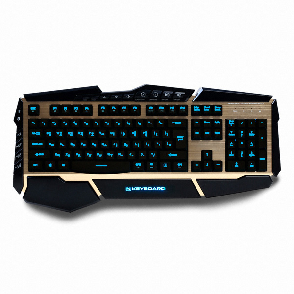 스카이디지탈 NKEYBOARD NKEY-L3 LED 게이밍 (골드)_이미지