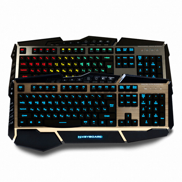 스카이디지탈 NKEYBOARD NKEY-L3 LED 게이밍 (골드)_이미지
