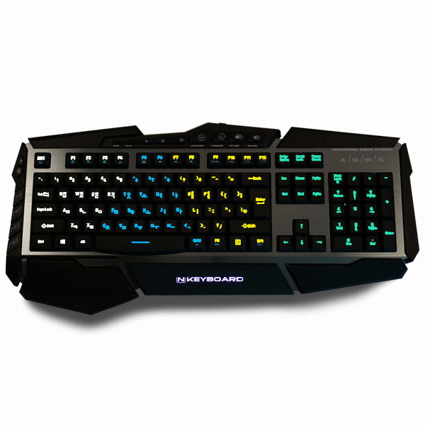 스카이디지탈 NKEYBOARD NKEY-L3 LED 게이밍 (골드)_이미지