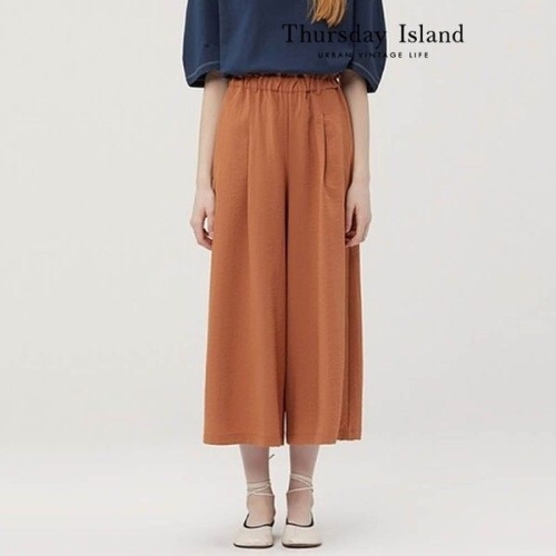 써스데이아일랜드 Thursday Island 밴딩 와이드 팬츠 T234MPT633W