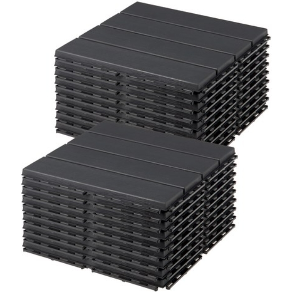 쿠팡 코멧 프리미엄 조립마루 다크그레이 (18장, 30cm x 30cm)_이미지