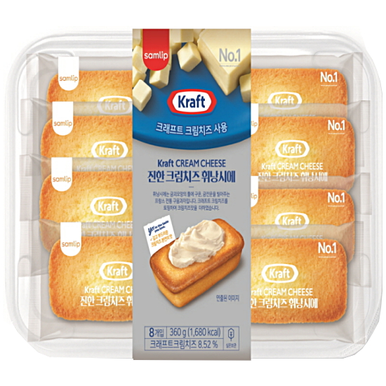 SPC삼립 크래프트 진한 크림치즈 휘낭시에 8개입 360g (2개)