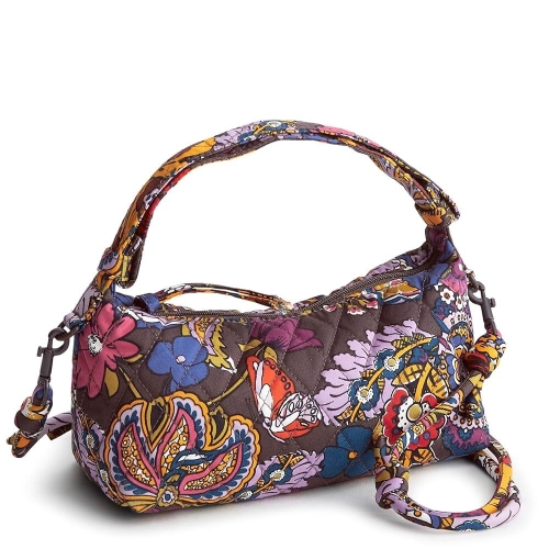 럭스버리 Vera Bradley 프리미엄 면 크레센트 크로스바디 컬러풀 부케 원사이즈 145605
