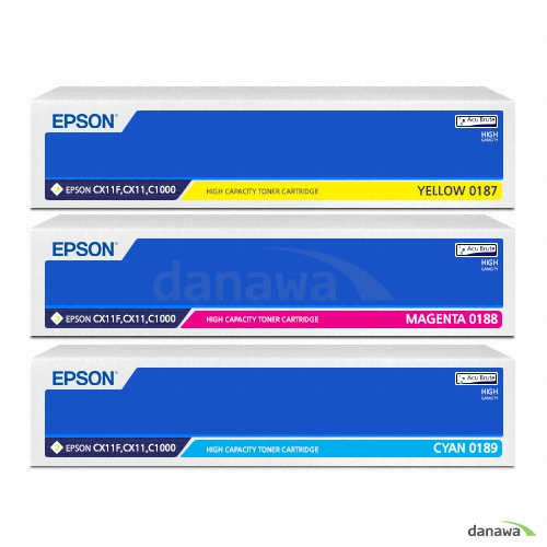 Epson ��ǰ S050187, S050188, S050189 3�� ��Ʈ