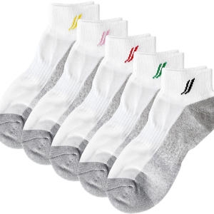 주봉 MO JS-2022W 여성양말 5개입 퀵드라이 충격흡수 바닥쿠셔닝기능 포마 30수_이미지