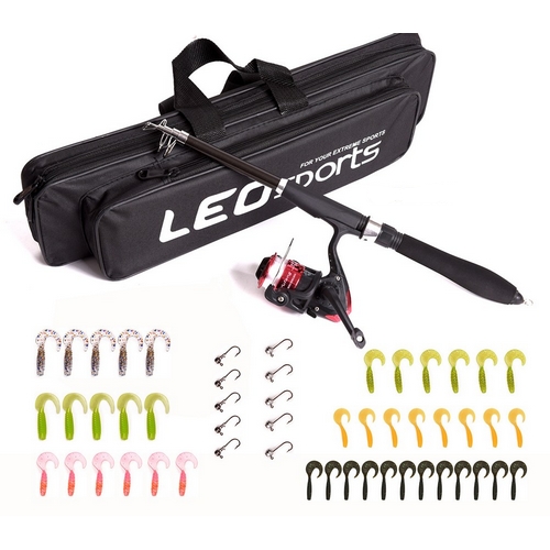 암산코리아 LEO 릴 낚시대 루어 세트 (1.3m)