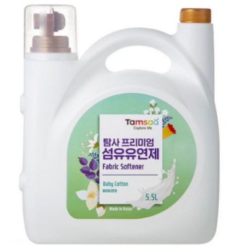 탐사 ㅤ프리미엄 섬유유연제 베이비코튼향 5.5L (1개)_이미지
