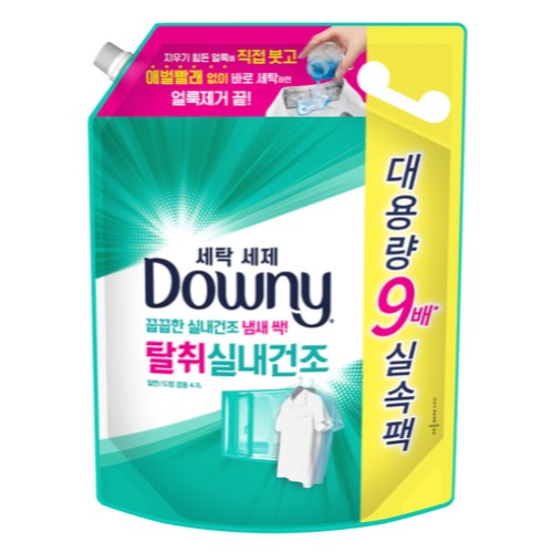 P&G 다우니 실내건조 세탁세제 리필 4.1L (2개)