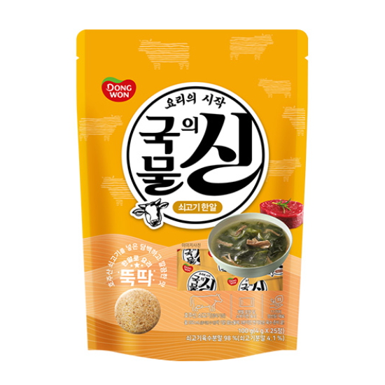 동원F&B 국물의 신 쇠고기한알 25알 100g (3개)