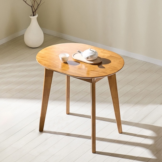 스코나 메이드 원목 타원 식탁 800 (의자별도)