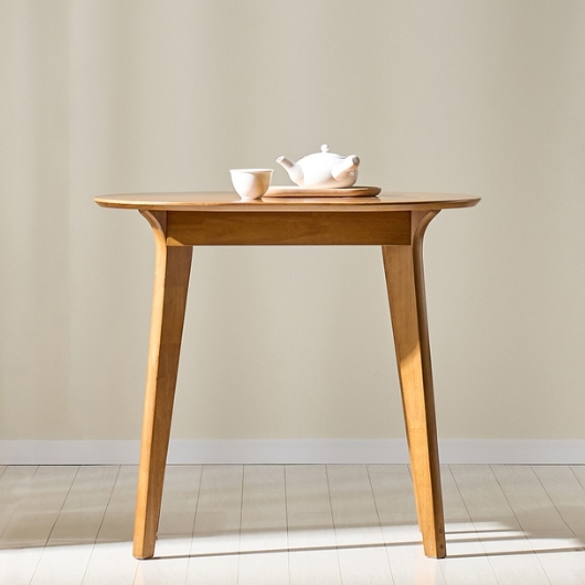 스코나 메이드 원목 타원 식탁 800 (의자별도)_이미지