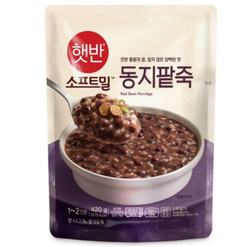 CJ제일제당 햇반 소프트밀 동지팥죽 420g (14개)