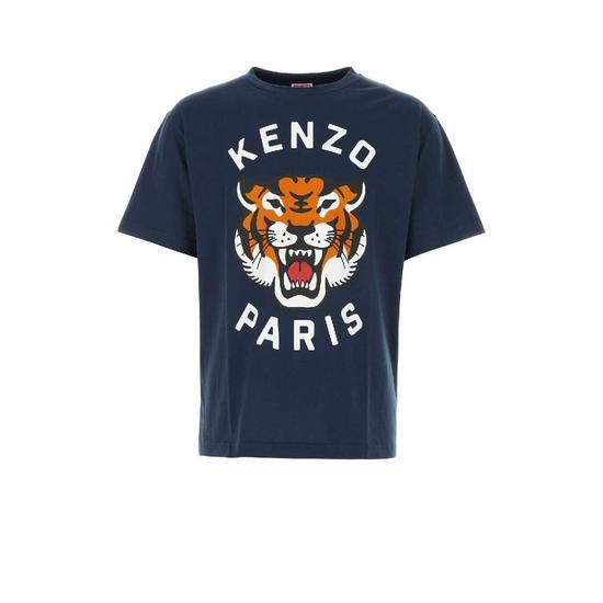 겐조 Lucky Tiger 오버사이즈 t 셔츠 FE58TS0064SG77 T