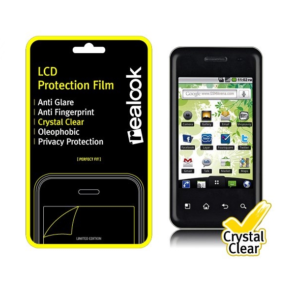 리얼룩 옵티머스시크 리얼룩 크리스탈 보호필름 (LG-LU3100)_이미지