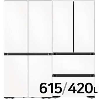 삼성전자 비스포크 키친핏 새틴 RF60DB9KF1AP+ <b>RQ42DB94R2AP</b> (화이트)