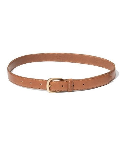 할렌 W simple gold cowhide leather belt T019tan