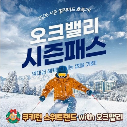 오크밸리 25/26 스키시즌권 (대인)