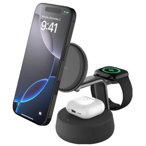 벨킨 울트라차지 프로 3in1 Qi2 25W 무선충전기 WIZ040이미지입니다. 누르면 해당 게시물로 새창이동합니다.