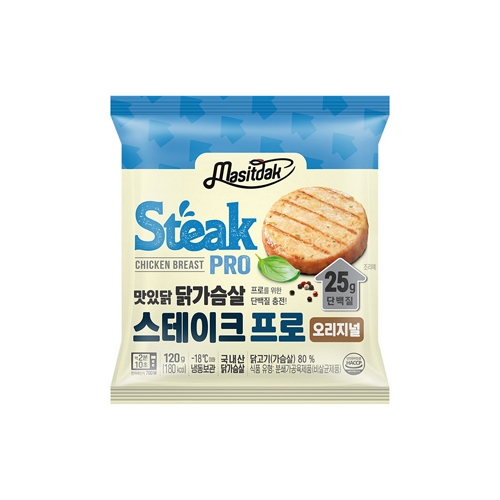 푸드나무 맛있닭 닭가슴살 스테이크 프로 오리지널 120g (30개)