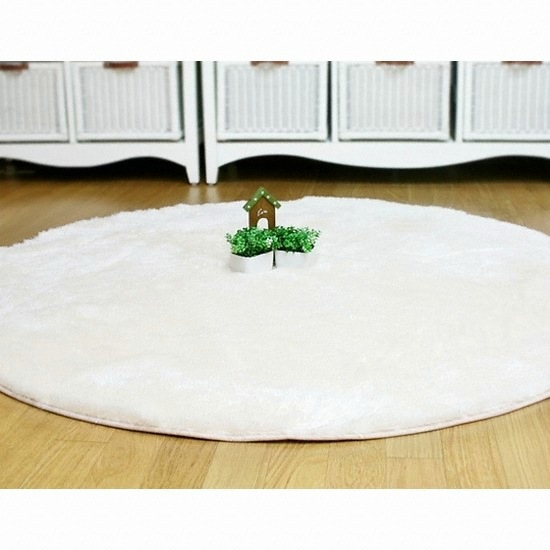 크린버텍 에르보 롱파일(30mm)극세사 원형카페트 (140x140cm)_이미지