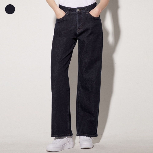 게스 여성 블루블랙 톤 뉴와이드 팬츠 YP1D9085_이미지