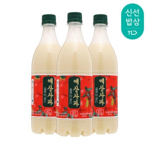 골목양조장 박유덕 골목막걸리 예산사과 9도 750ml (3개)