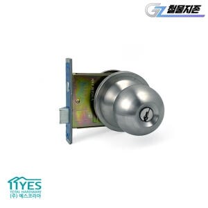 좋은사람들 YES 원형 현관문손잡이 방화문 철문 현관정 <b>문</b><b>고리</b> 도어락 <b>문</b>손잡이 스텐 실린더 교체