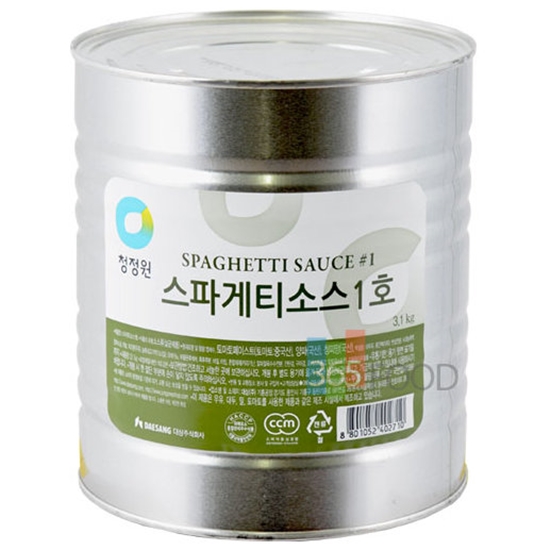 청정원 스파게티소스 1호 3.1kg