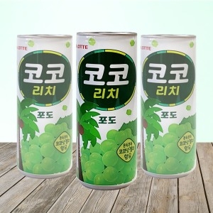롯데칠성음료 코코리치 포도 240ml 60캔/과일 주스 음료_이미지