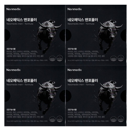 비엘헬스케어 네오메딕스 맨포뮬러 1800mg 30포 (4개)