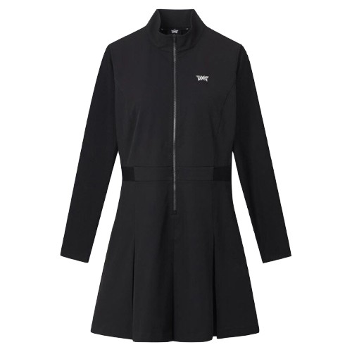 PXG 우븐 믹스 롱슬리브 원피스 PJFCW160421_이미지