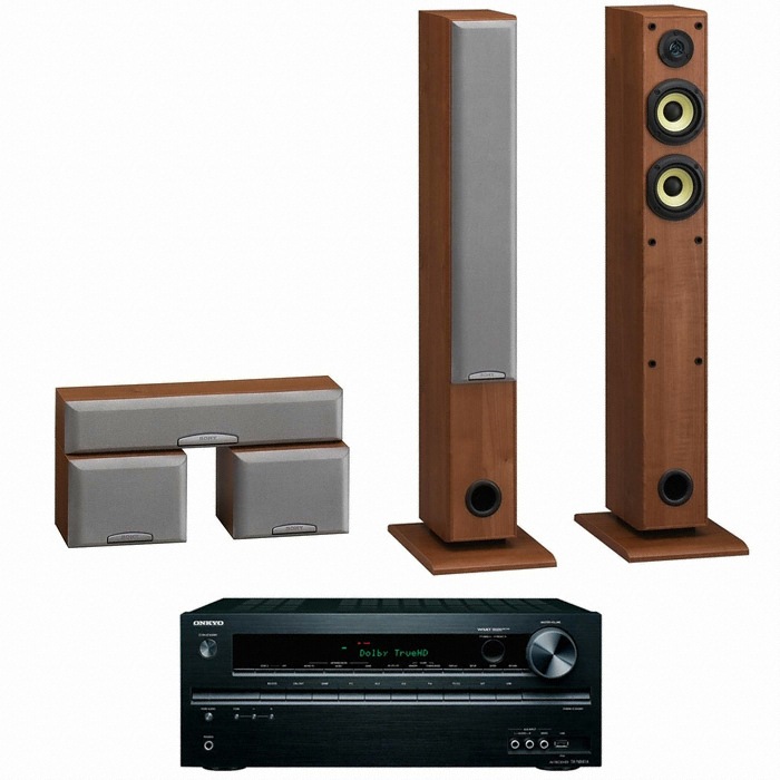 SONY SS-SFCR505H 5.0채널 + 온쿄 AV리시버 (TX-NR414)_이미지