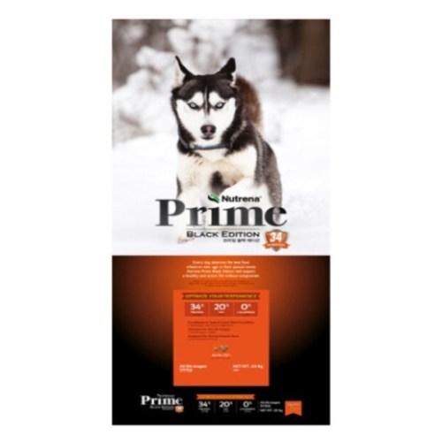 뉴트리나 독 프라임 블랙에디션 34% 큰알갱이 20kg (1개)_이미지