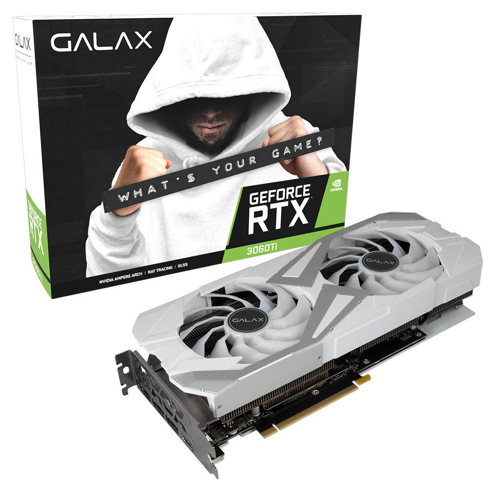 갤럭시 GALAX 지포스 RTX 3060 Ti EX WHITE OC D6 8GB LHR_이미지