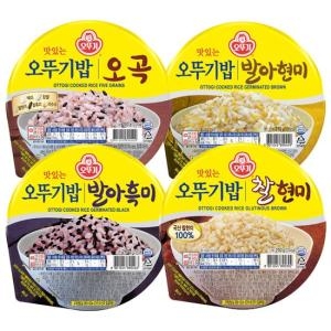 오뚜기 잡곡밥 발아현미3+찰현미3+흑미3+오곡3 총12개