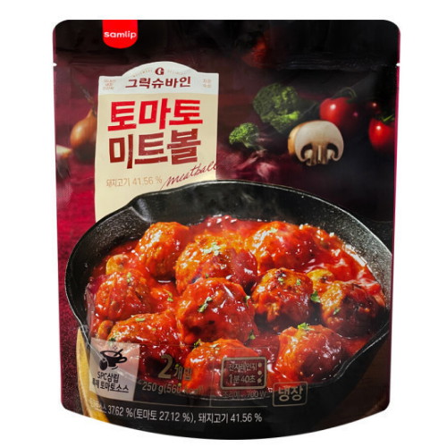 SPC삼립 그릭슈바인 토마토 미트볼 250g (2개)_이미지