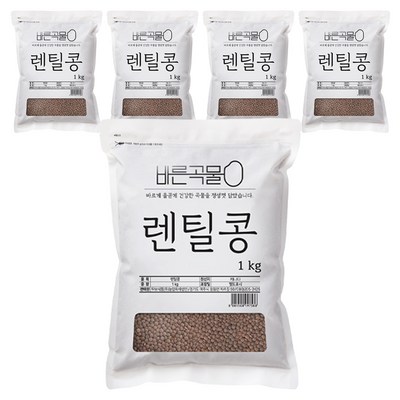 두보식품 바른곡물 렌틸콩 (1kg,5개)_이미지