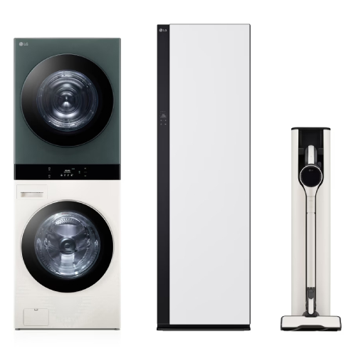 LG전자 트롬 오브제컬렉션 워시타워 WL21EGZU + 스타일러 SC5MSR82H + 청소기 AX920BWE_이미지