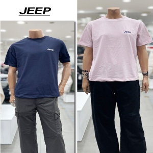 JEEP 남녀공용 스몰로고 반팔티셔츠 JR2TSU092NA _DG_이미지